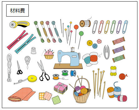 材料費のイラスト